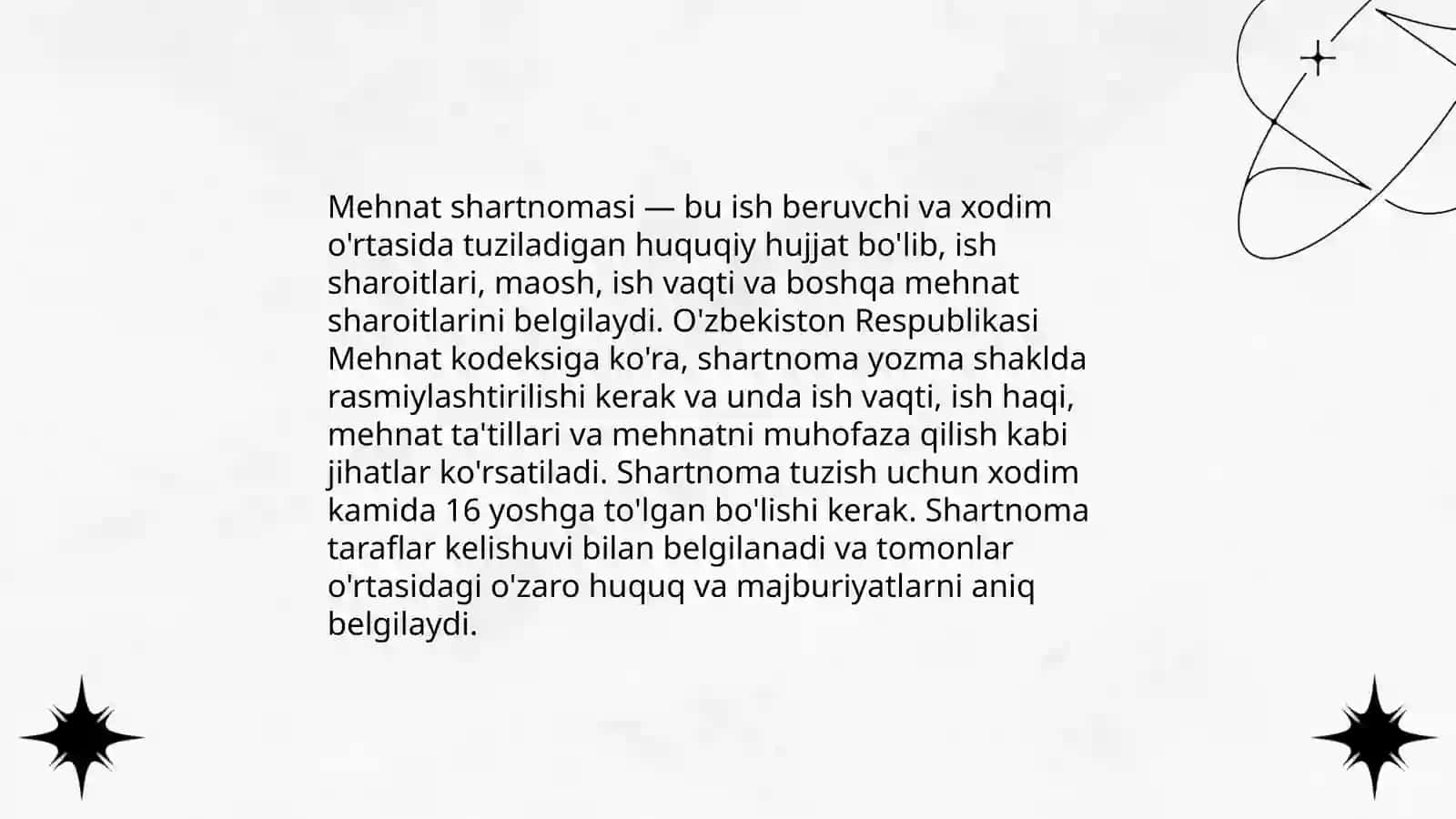 Mehnat shartnomasi 3