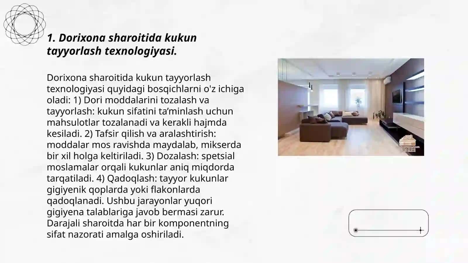 Dorixona sharoitida kukunlar tayyorlashning alohida hollering 3