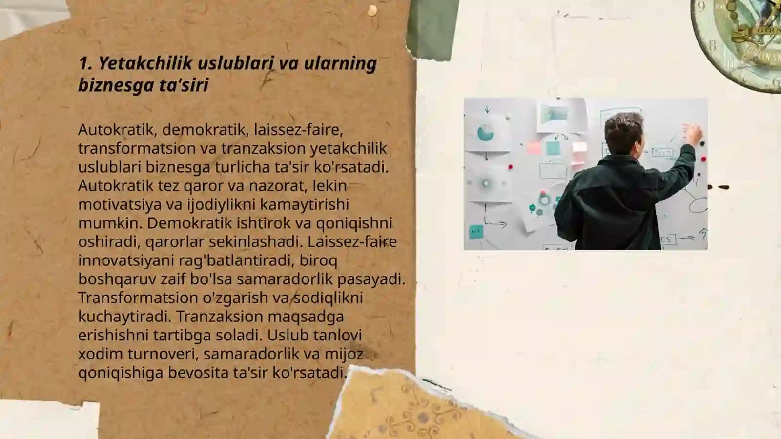 Yetakchilik uslublari va ularning biznesga ta'siri 3