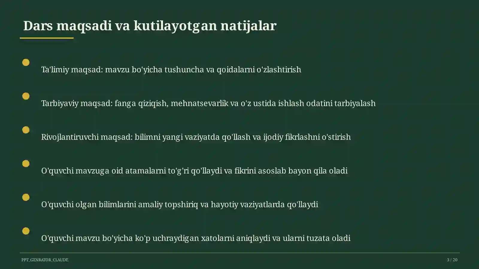 Ona tili (5–11) 3