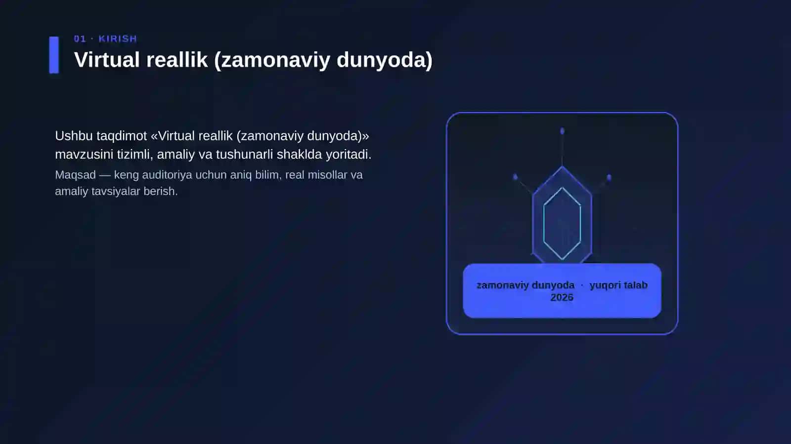 Virtual reallik (zamonaviy dunyoda) 3