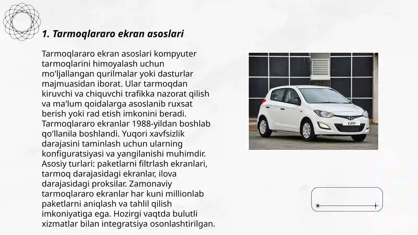 Tarmoqlararo ekran asoslari 3
