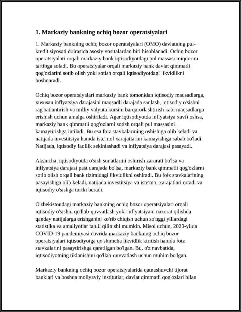 IQTISODIYOTNI TARTIBGA SOLISHDA DAVLAT PUL-KREDIT SIYOSATI VOSITALARI 3