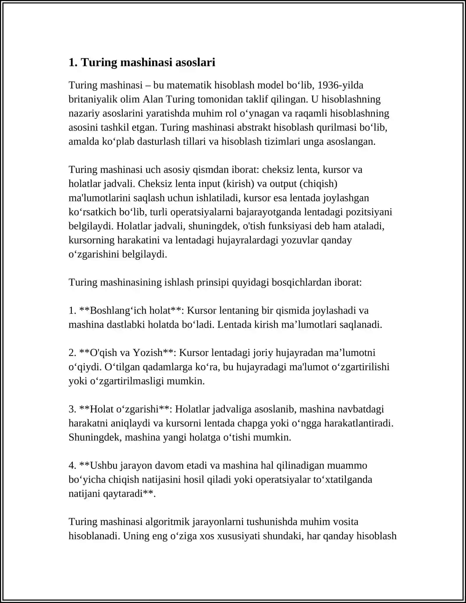 Turing Mashinasi 3