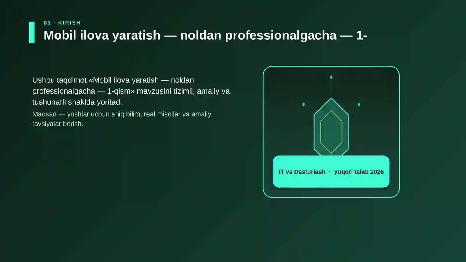 Mobil ilova yaratish — noldan professionalgacha — 1-qism 3