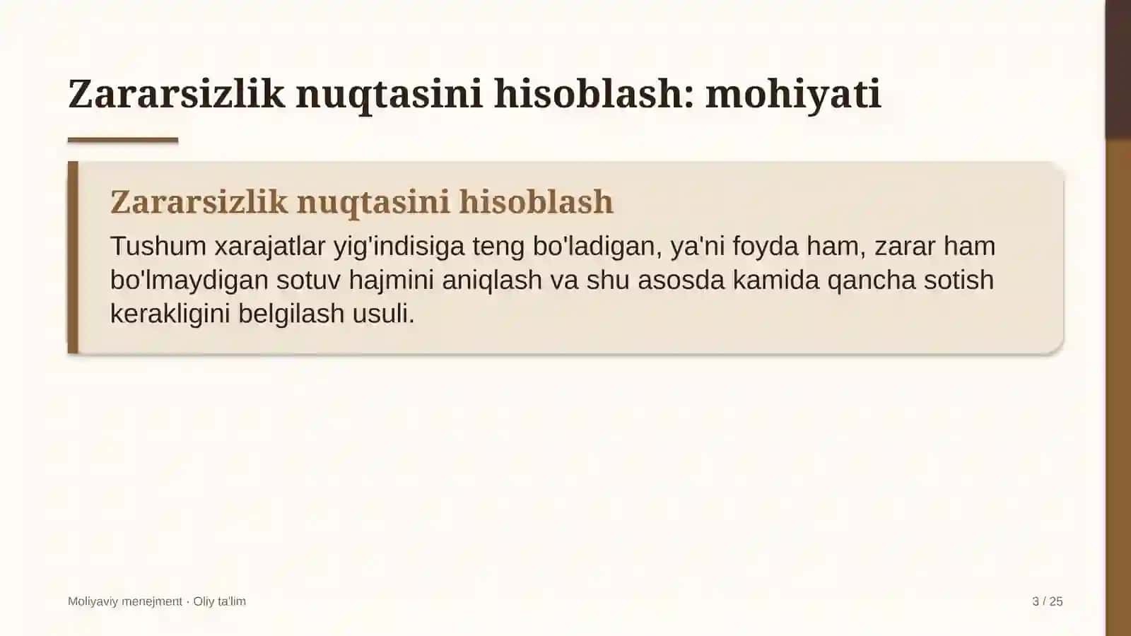 quyosh elektr stansiyalarida zararsizlik nuqtasini hisoblash 4499 3