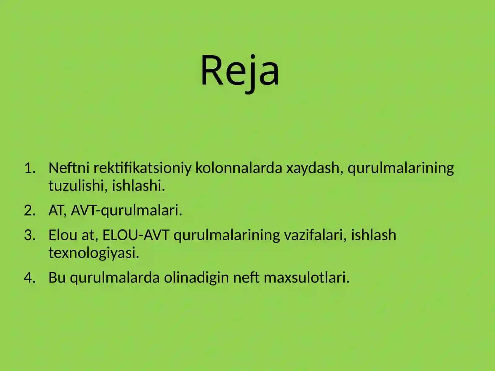Neft va gazni qayta ishlash texnologiyasi 3