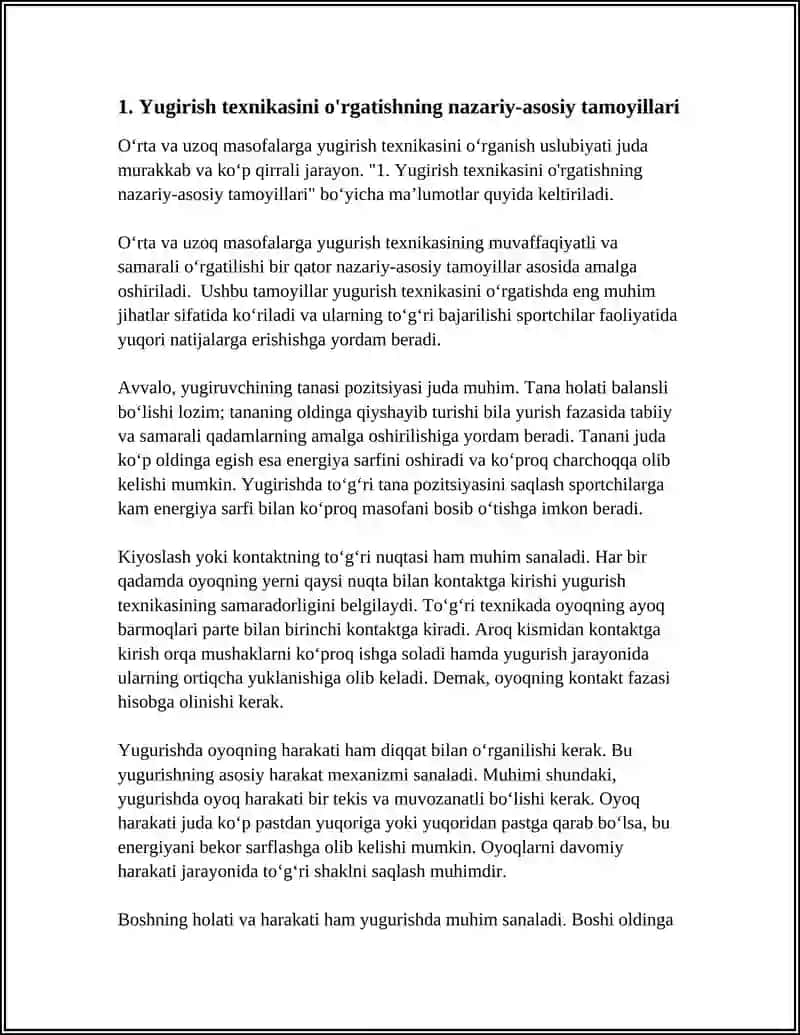 O'RTA VA UZOQ MASOFALARGA YUGIRISH TEXNIKASINI O'RGANISH USLUBIYAT 3