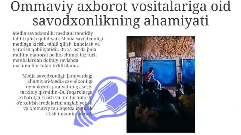 Media Savodxonligi Va Jamiyatdagi O'Rni 3