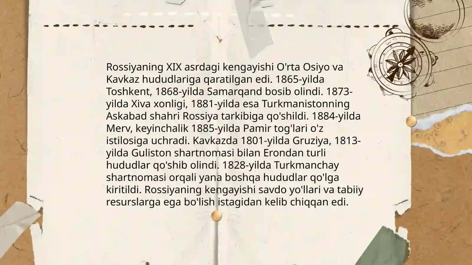 Rossiyaning XIX asrdagi kengayishi 3