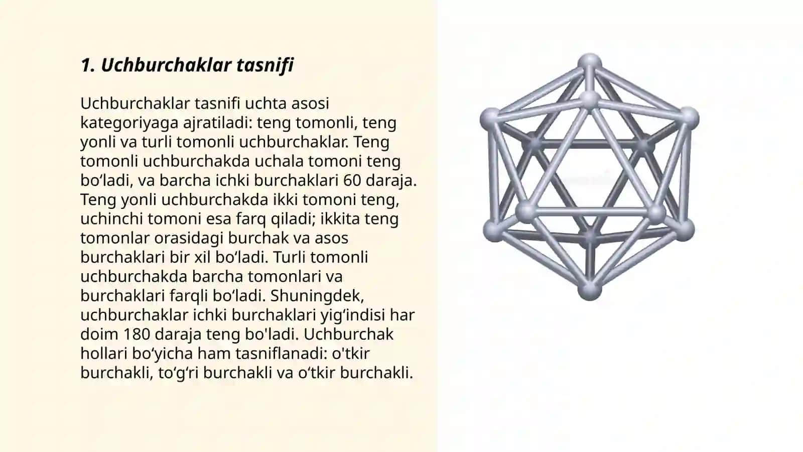 Uchburchaklar yuzi 3