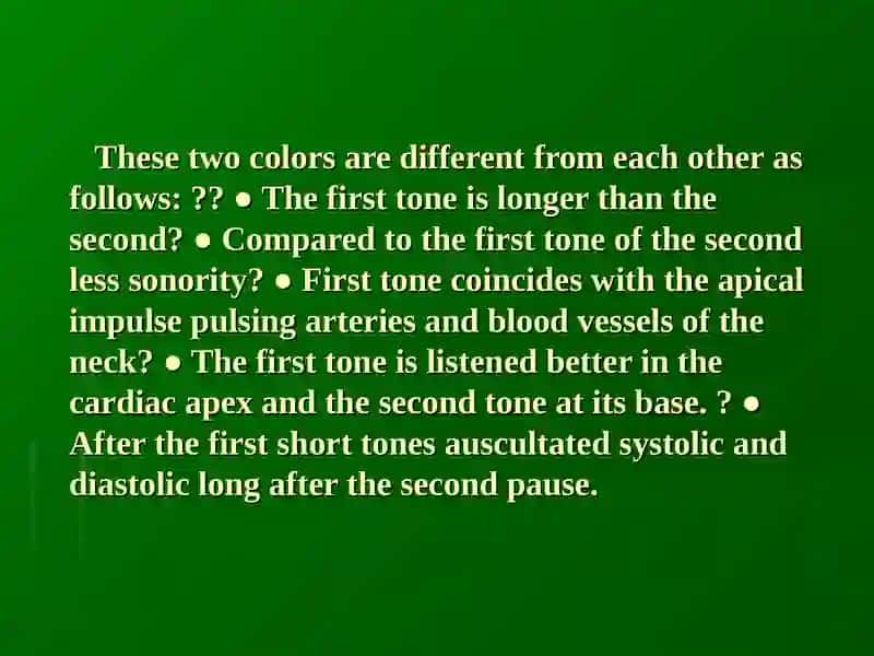 Differential diagnosis of noise in the heart 3