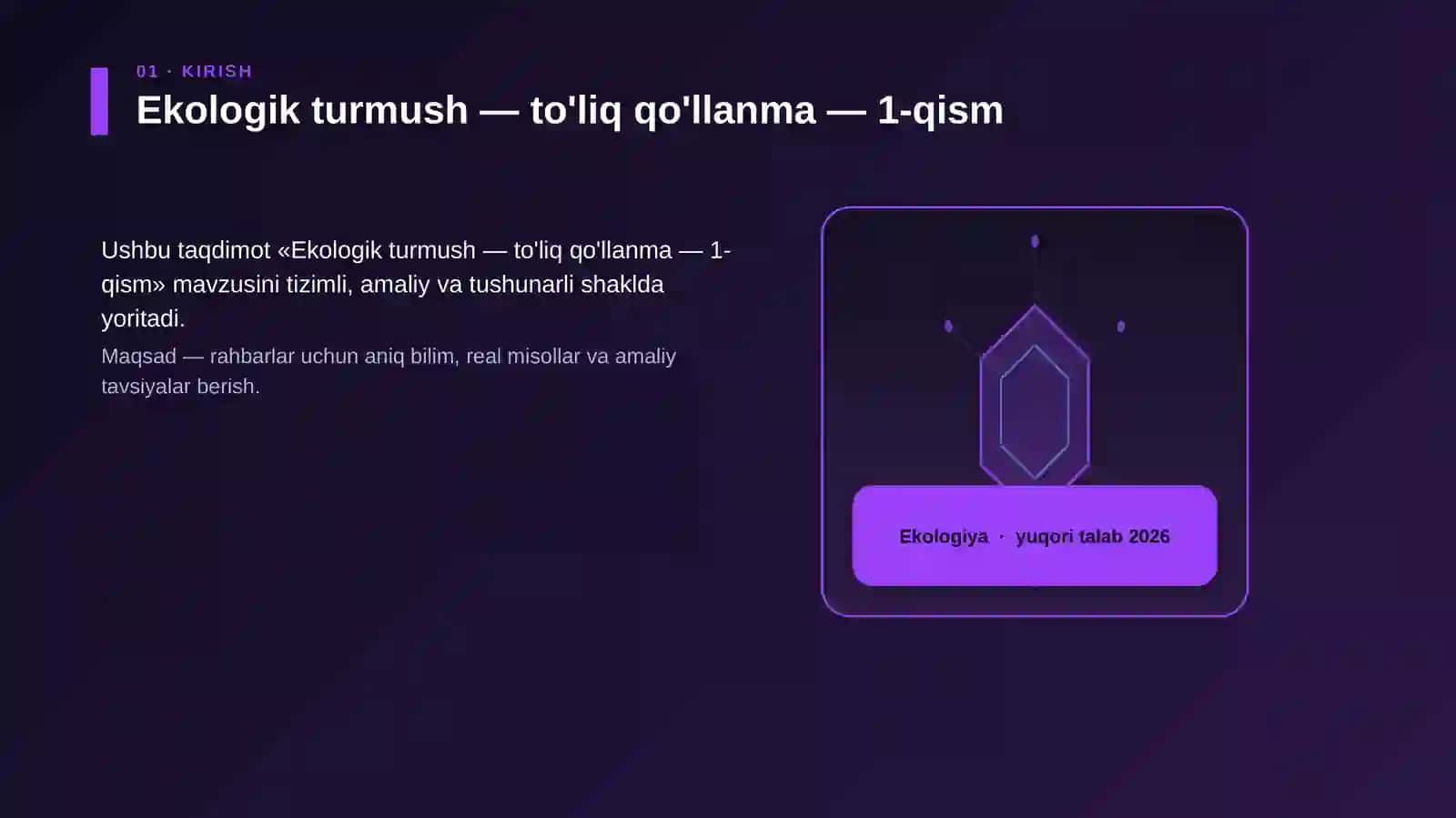 Ekologik turmush — to'liq qo'llanma — 1-qism 3