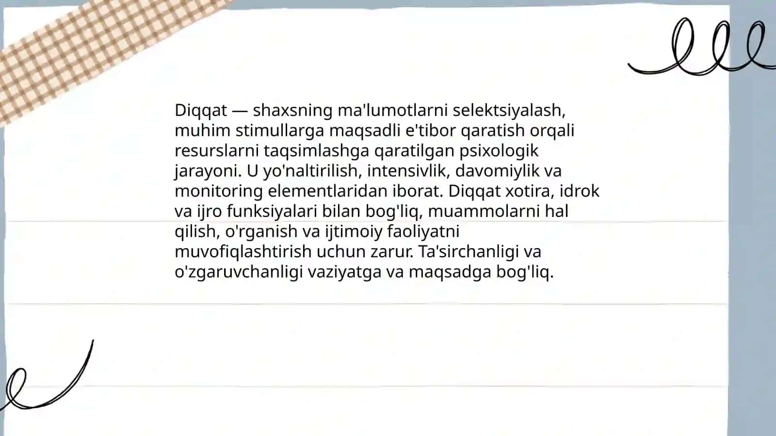 Diqqatning taʼrifi va mohiyati 3