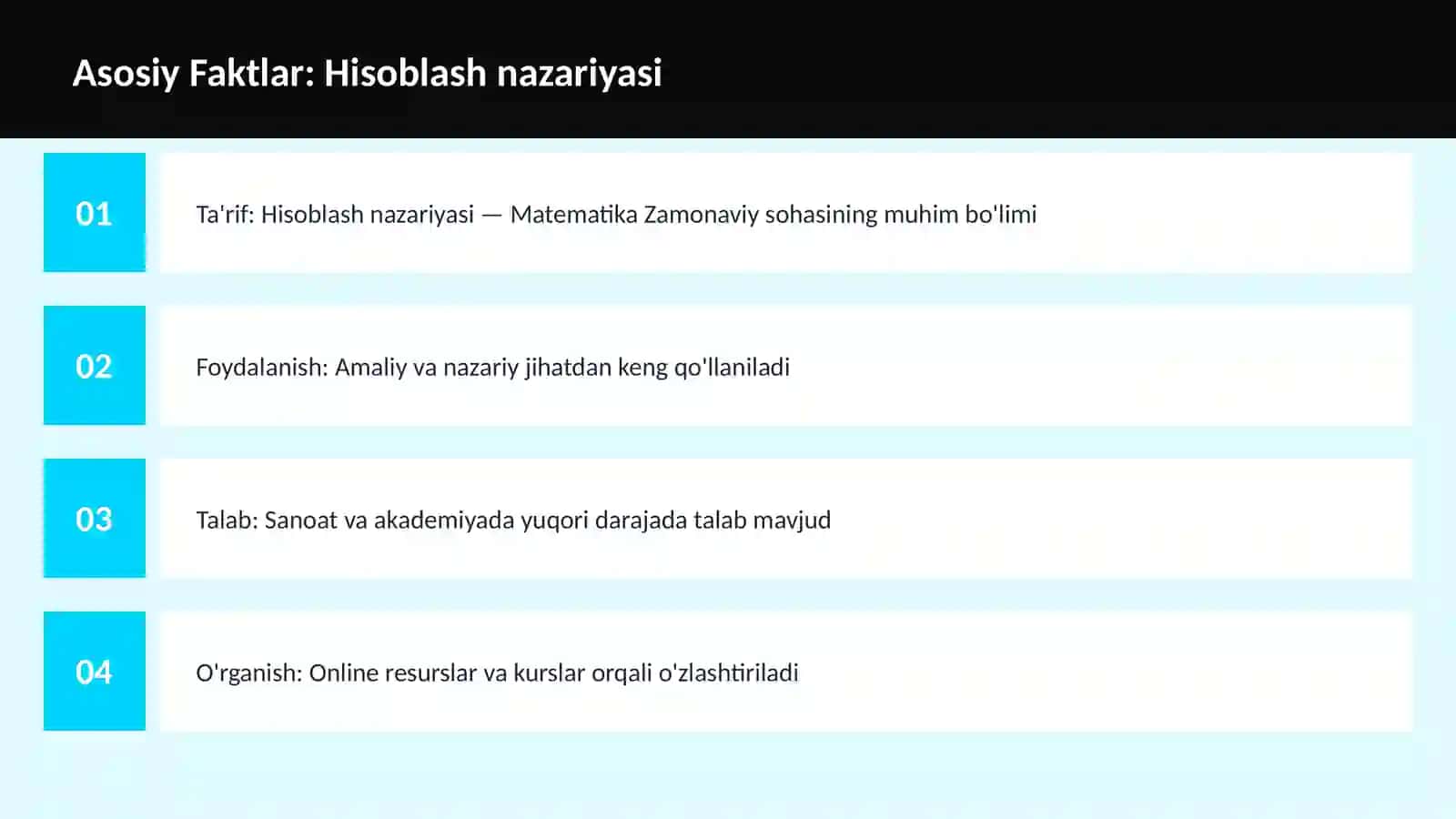 Hisoblash nazariyasi 3