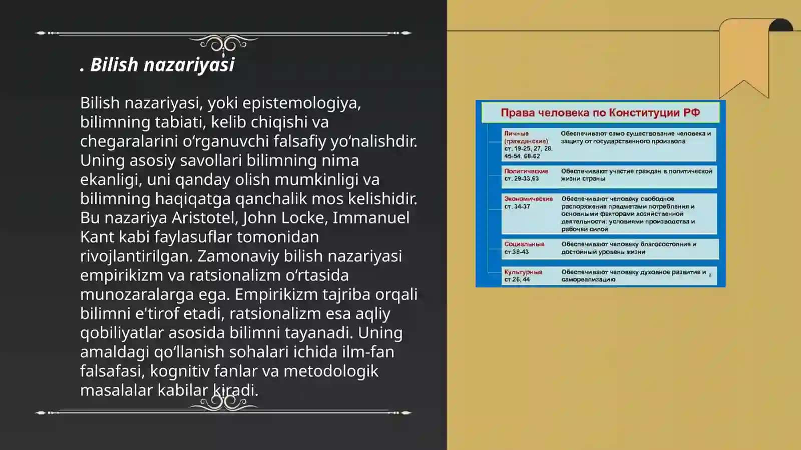 Bilish ( Gnesologiya) 3