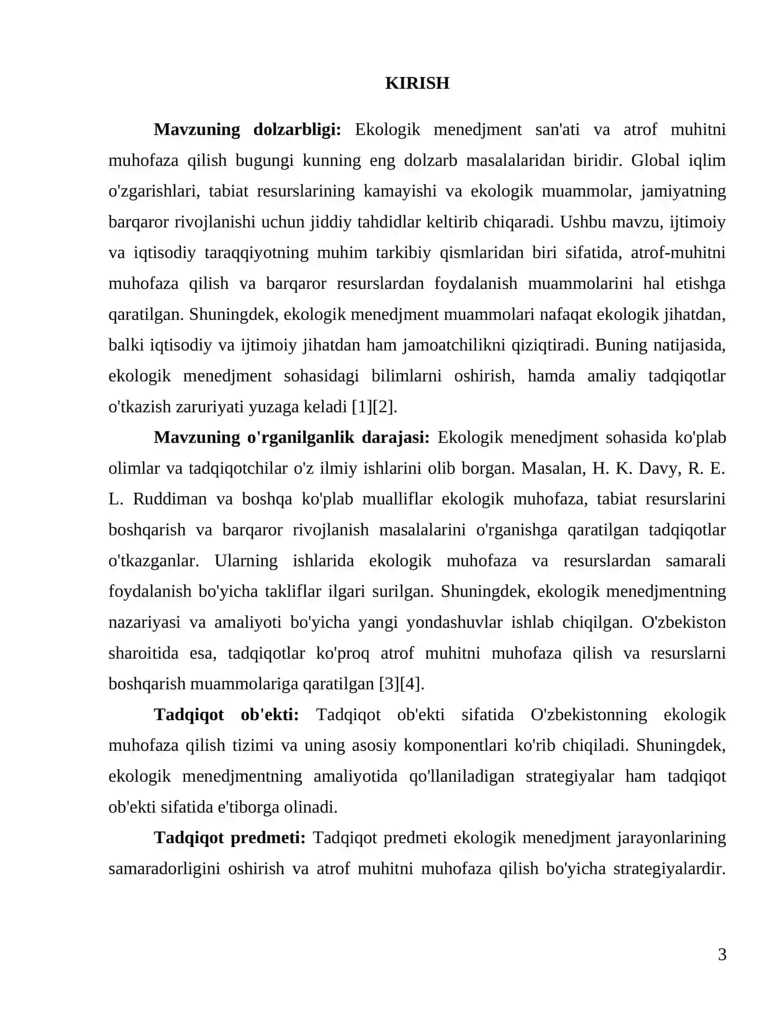 Ekologik menedjment fanidan 4-kurs ekologiya va atrof muhit muhiti 3