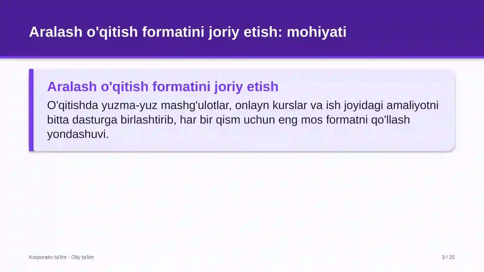 startaplarda aralash o'qitish formatini joriy etish 2699 3