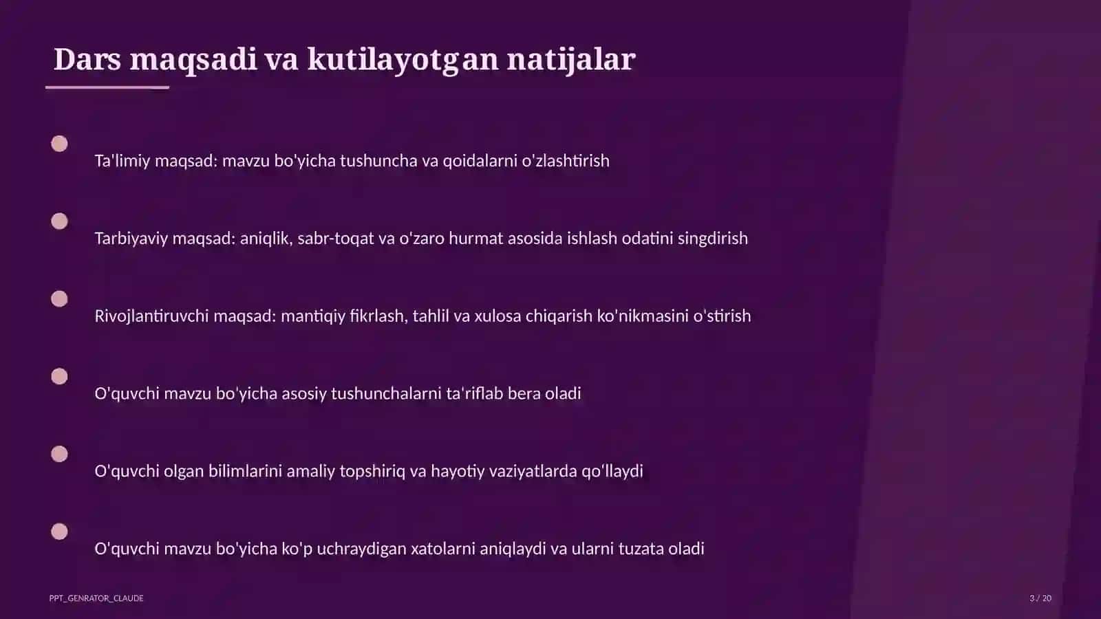 Odam organizmining tuzilishi: to'qima va organlar (8-sinf) 3