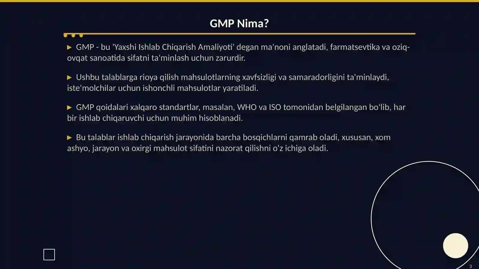 GMP Talablari: Sifatni Ta'minlashning Muhim Asoslari 3