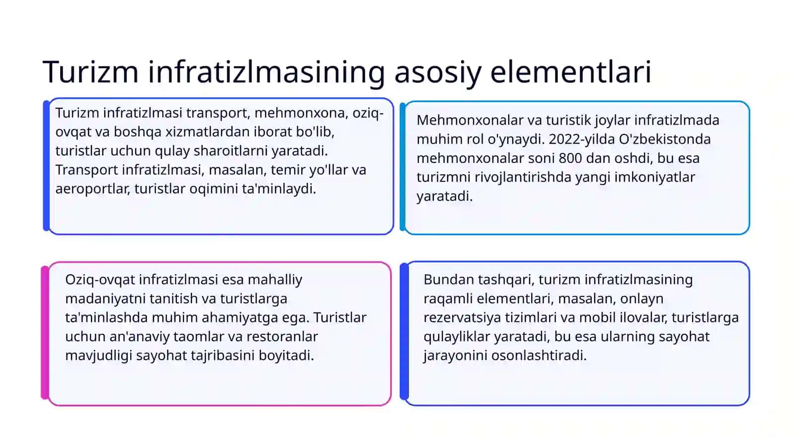 Turizm infratizlmasi 3