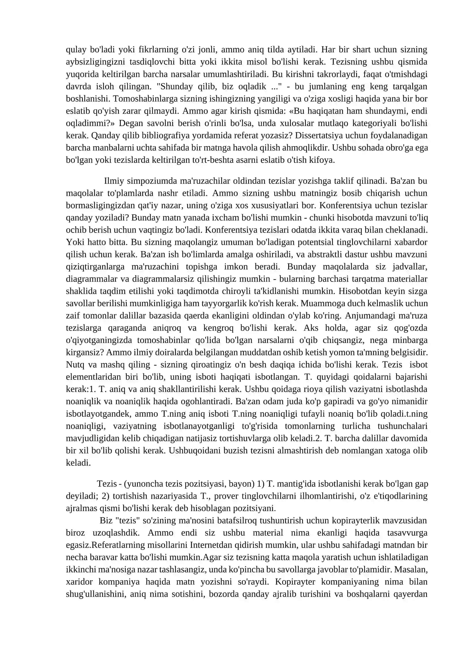 Sohaga oid ixtiyoriy ilmiy mavzuda tezis tayyorlash 3