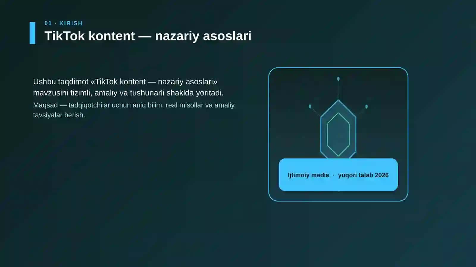 TikTok kontent — nazariy asoslari 3