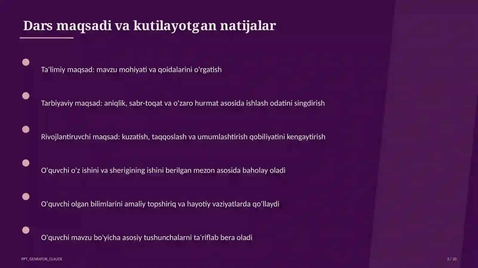 "Iqtisodiyot va biznes" - 9-11-sinflar uchun yangi fan: mazmuni va dars misollari 3