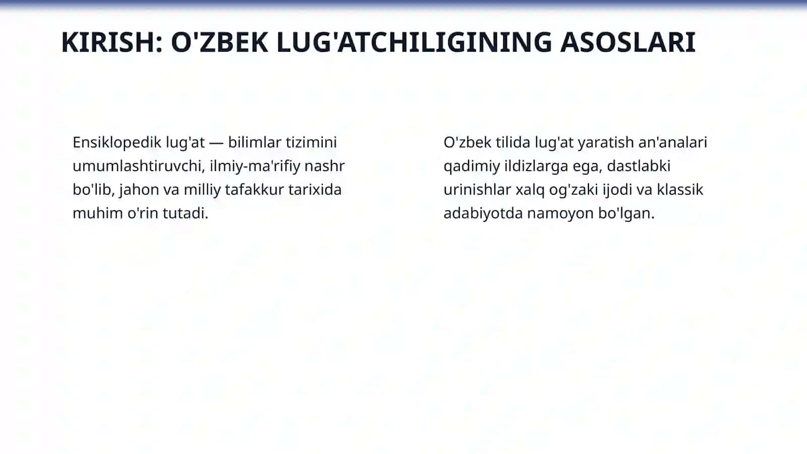 O'zbek tilida yaratilgan ensiklopedik lug'atlar 3