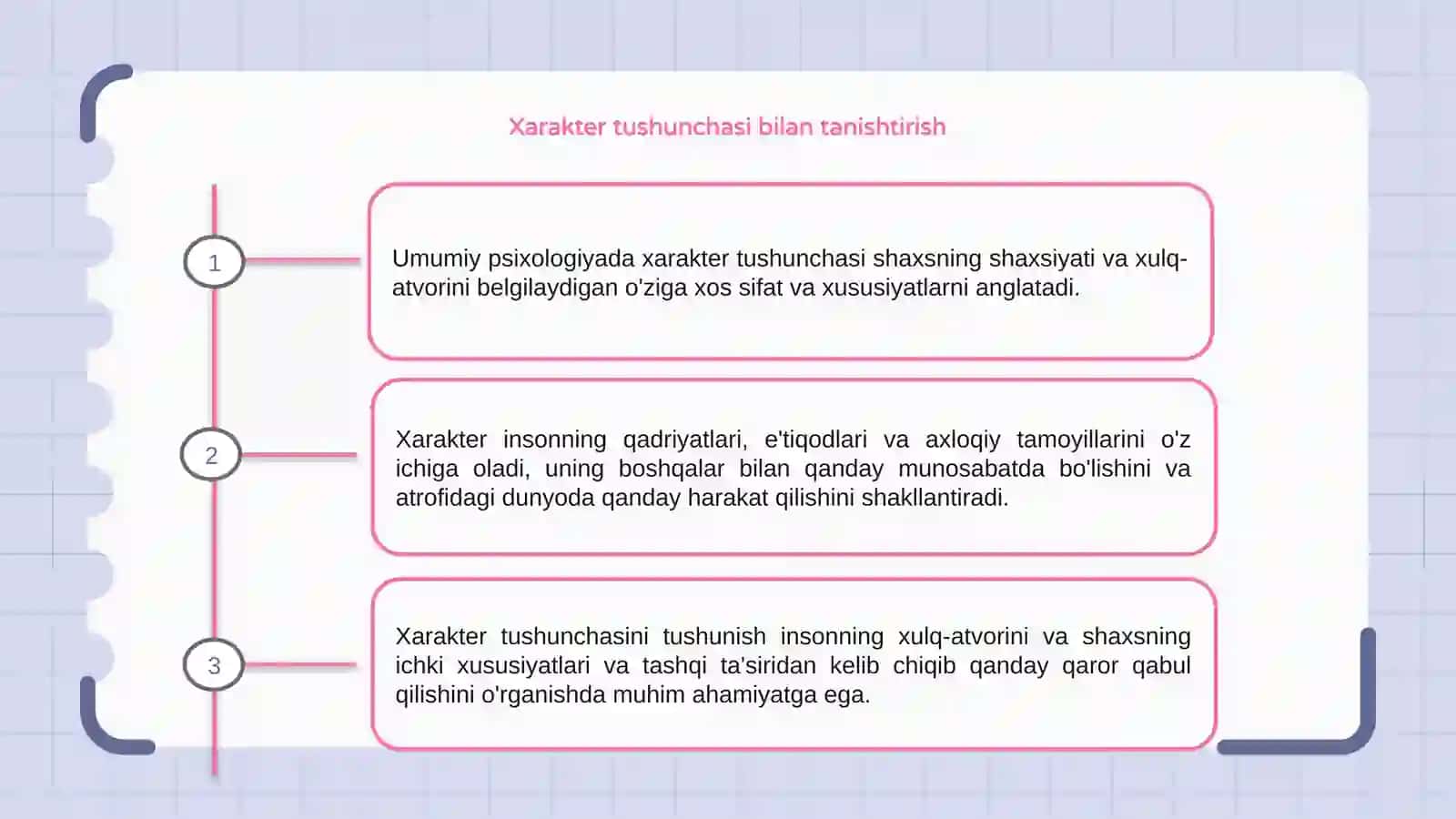 Umumiy psixologiyadan Xarakter haqida tushuncha 3