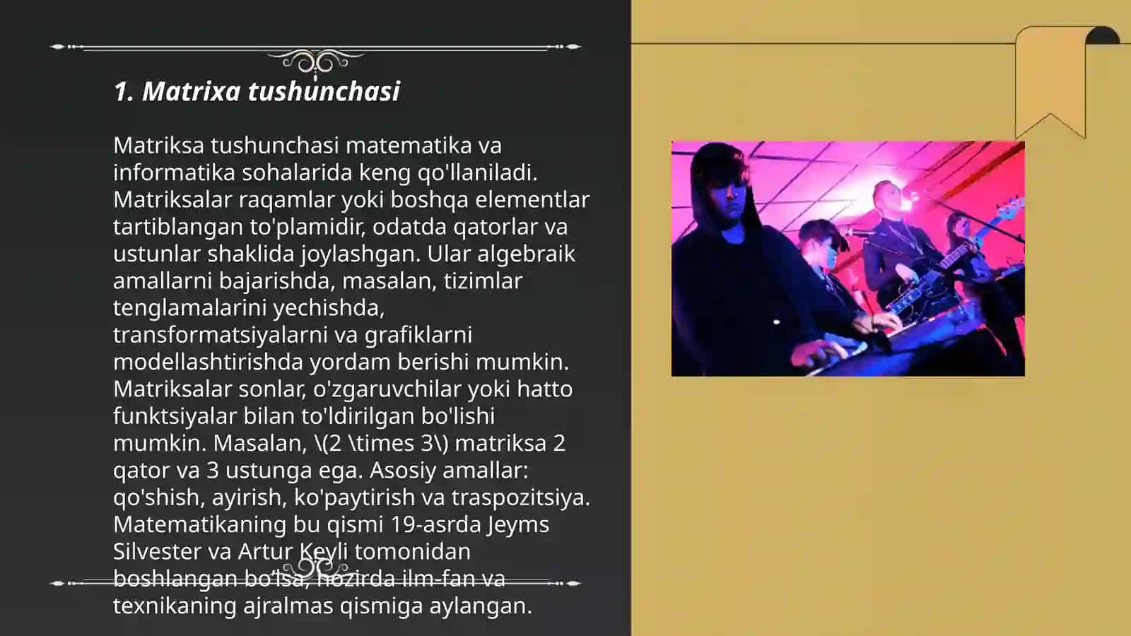 Matrixa tushunchasi 3