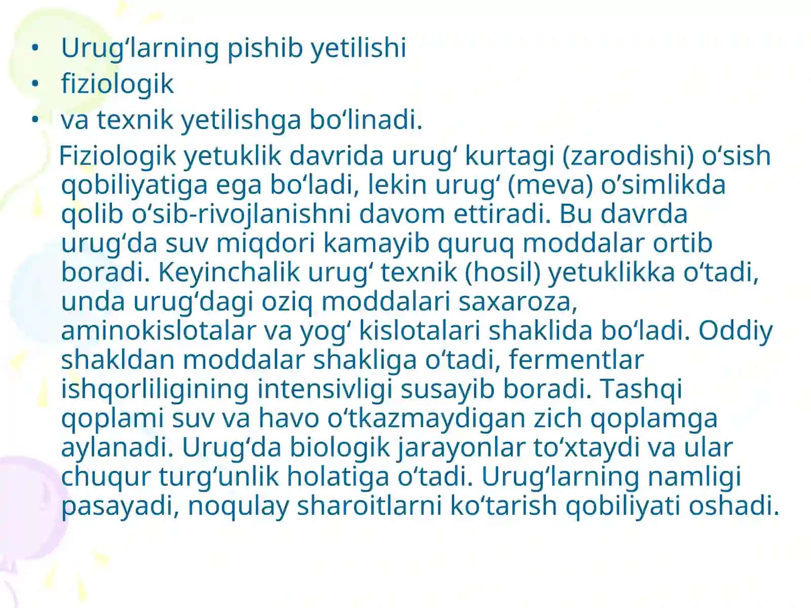 URUG‘VA KO‘CHATXONALAR UCHUN QO‘YILADIGAN TALABLAR 3