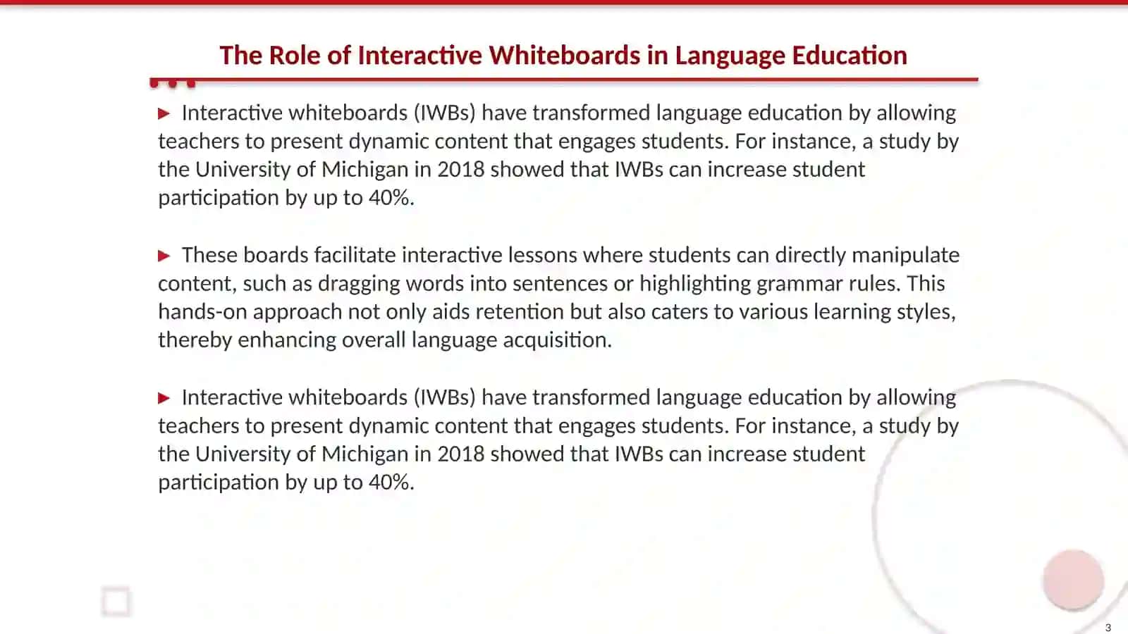Interactive Whiteboards and Multimedia Resources for Language Instructions 3