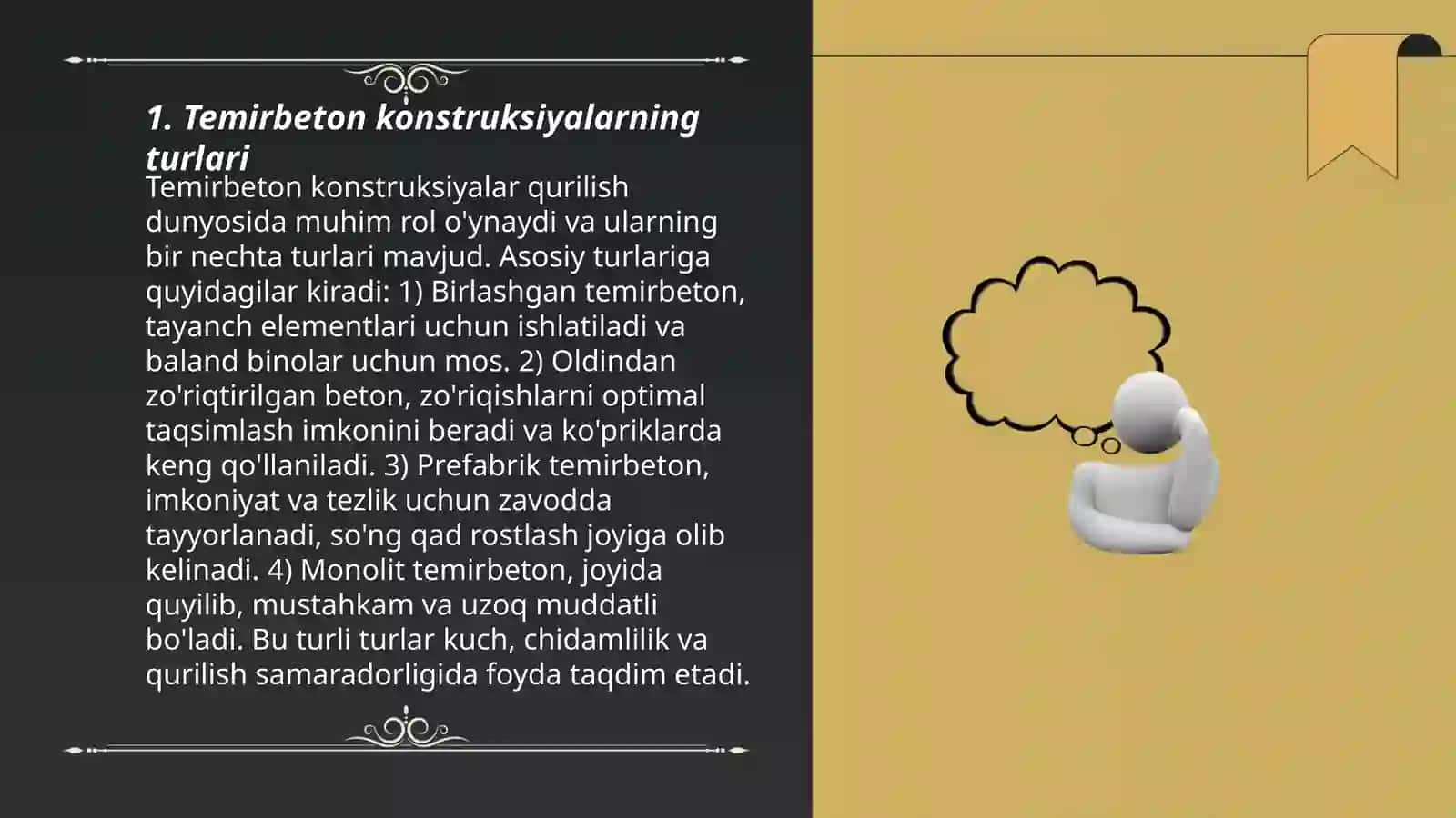 Temirbeton konstruksiyalar va ularni yoʻl qurilishida ishlatilishi 3