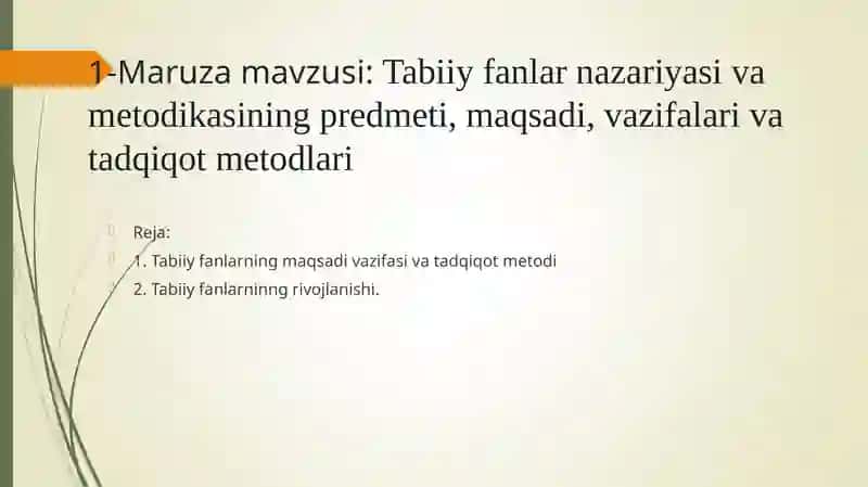 Tabiiy fanlar nazariyasi va metodikasi 3