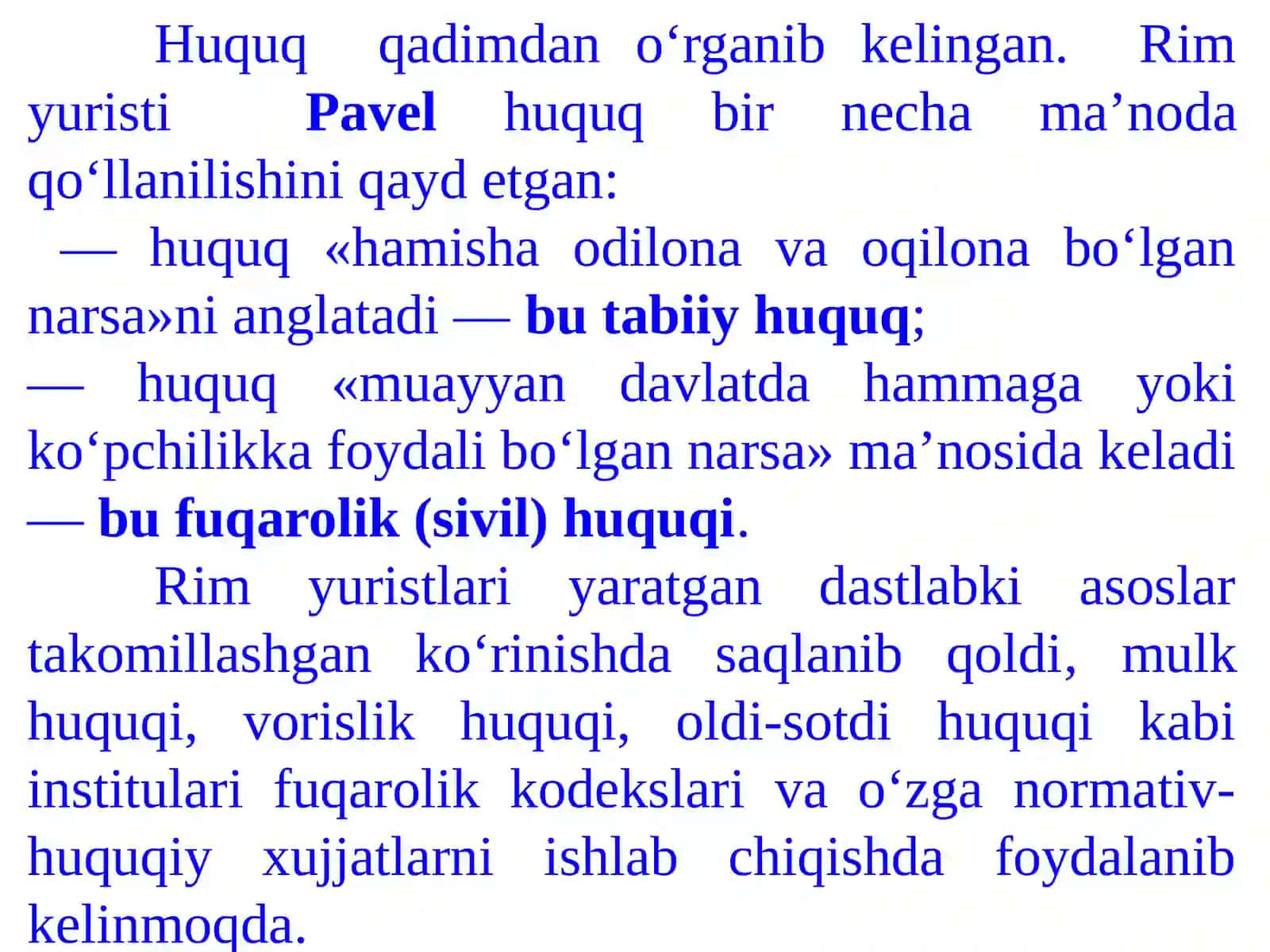 Huquq haqidagi ta'limot 3