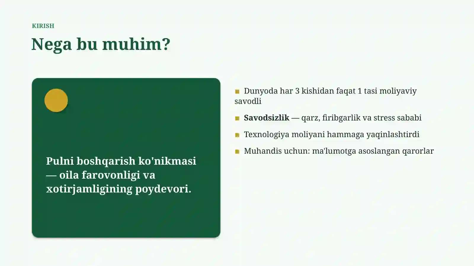 Moliyaviy savodxonlik 3