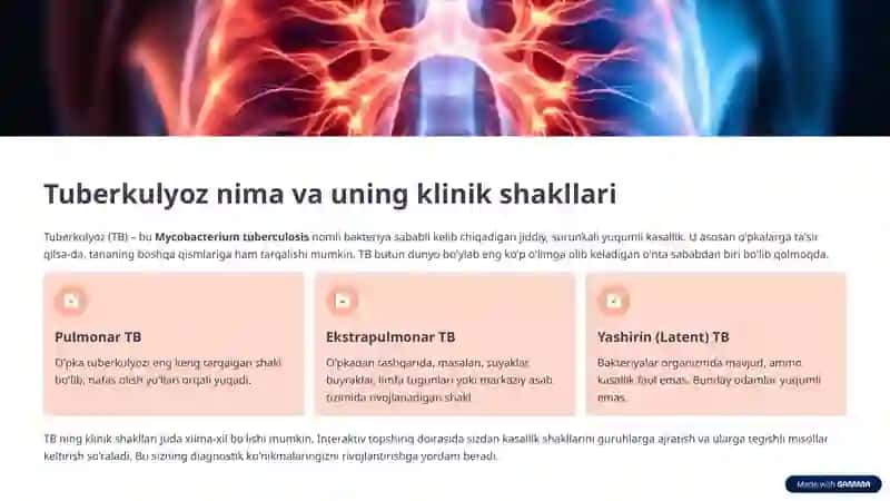 Tuberkulyoz klinik shakllari 3
