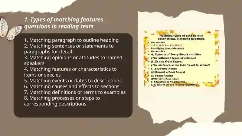 Matching features (reading) 3