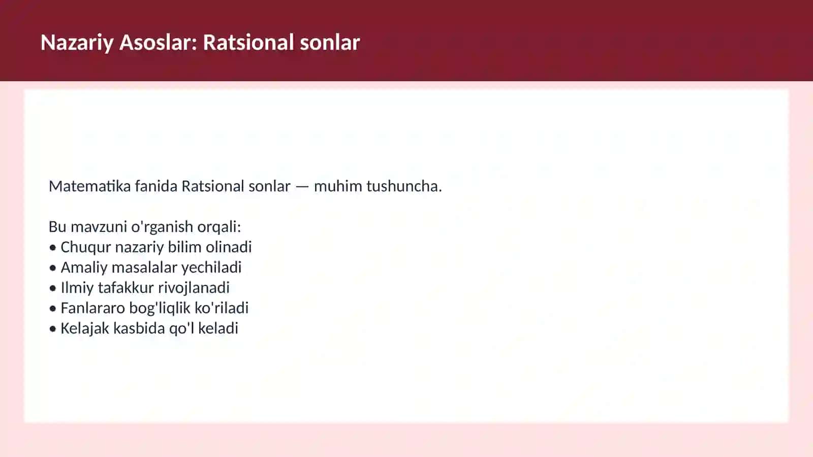 Sonlar nazariyasi 3