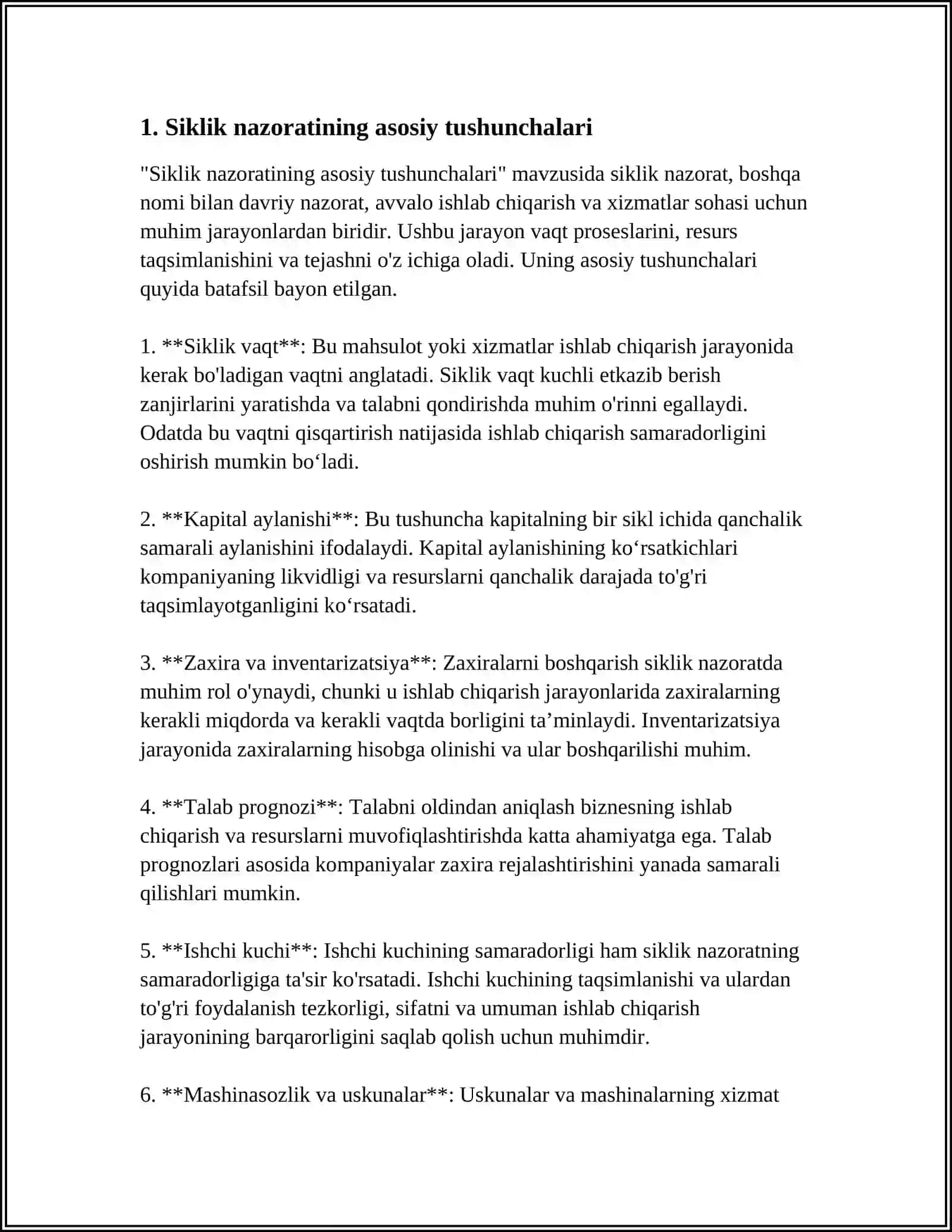 ASDC. SIKLIK NAZORATINI TASHKIL QILISH VA TS SIGNALINI QURISH TAMOYILLARI 3