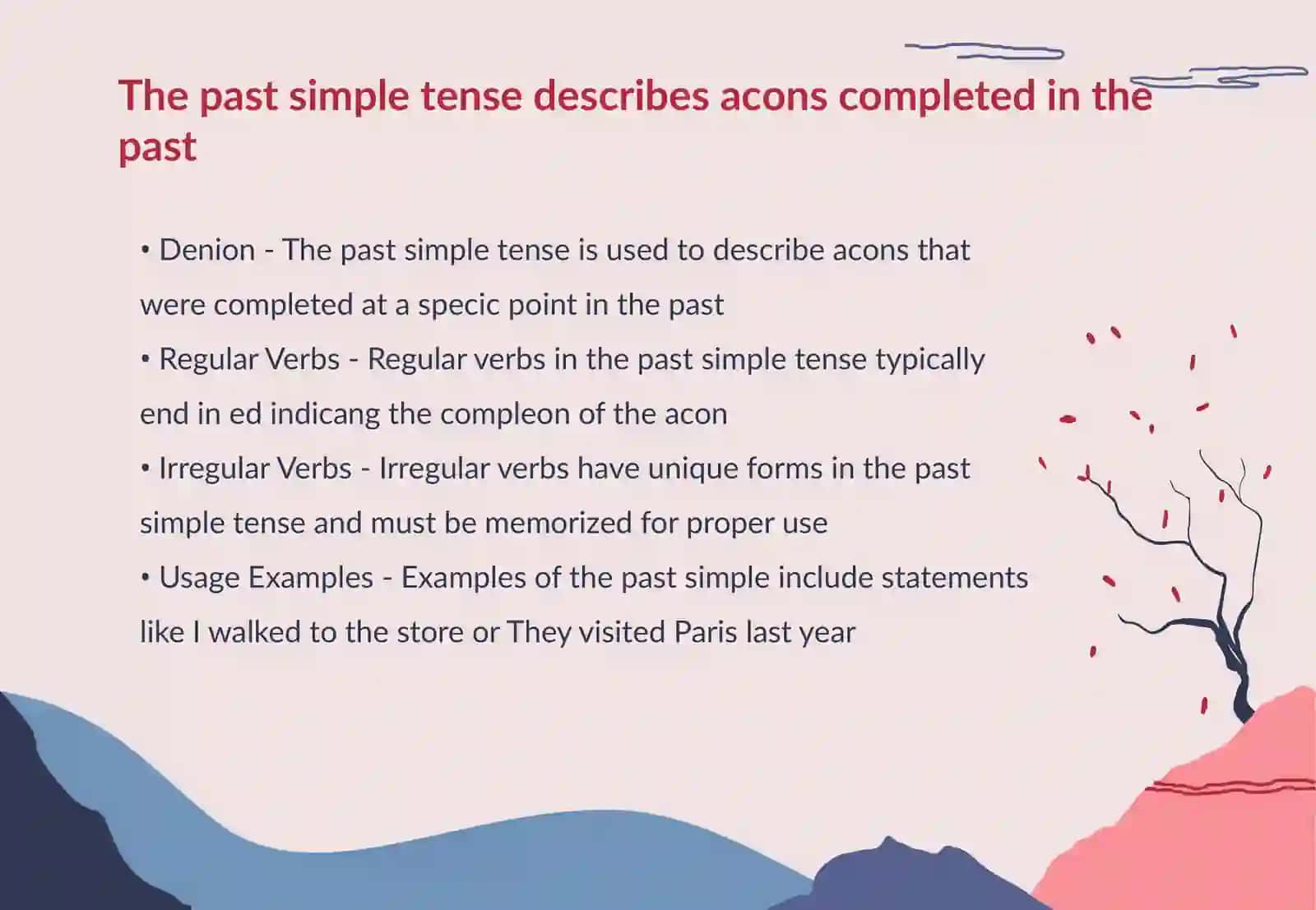 Past Simple Tense 3