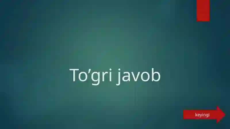 “Mediada axborot texnologiyalari” fanidan tuzgan testi 3