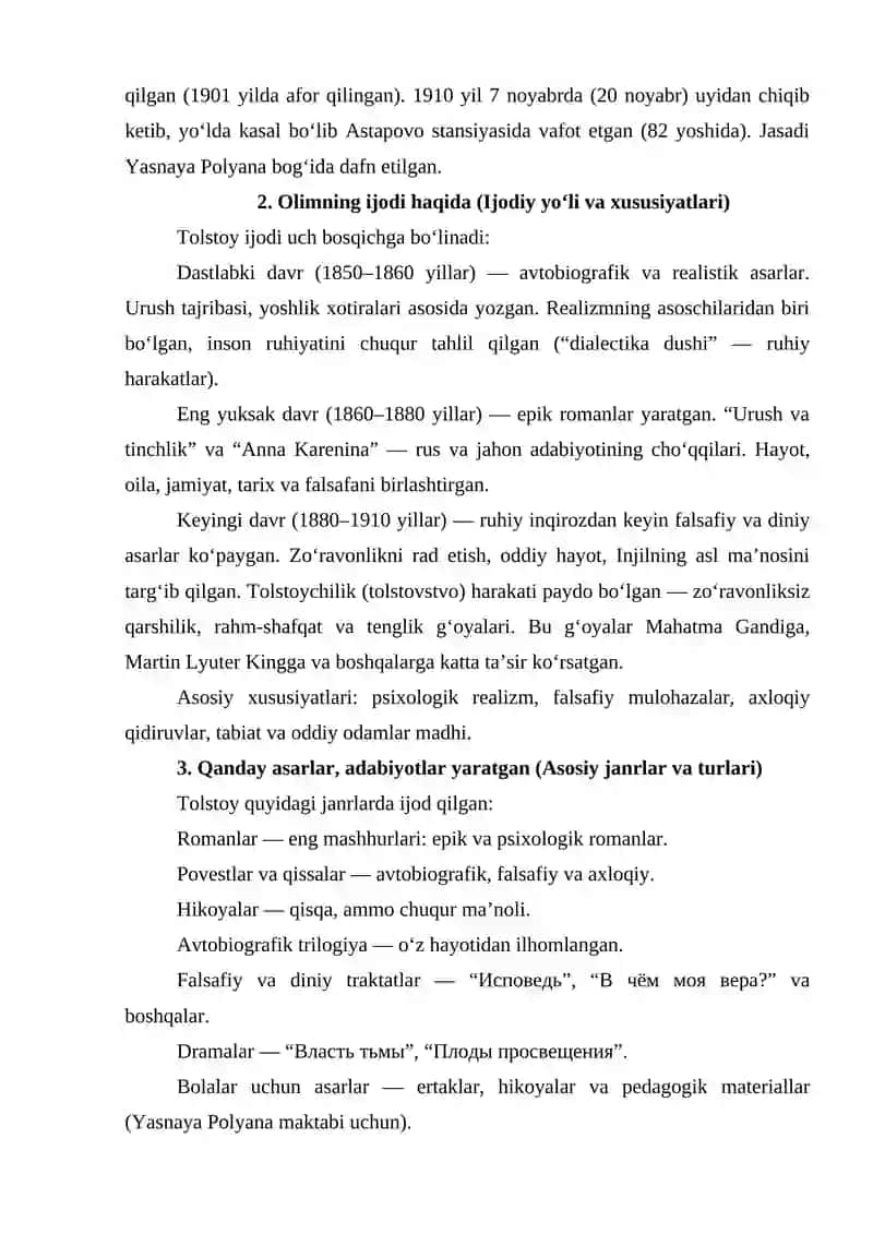 LEV NIKOLAEVICH TOLSTOY 3