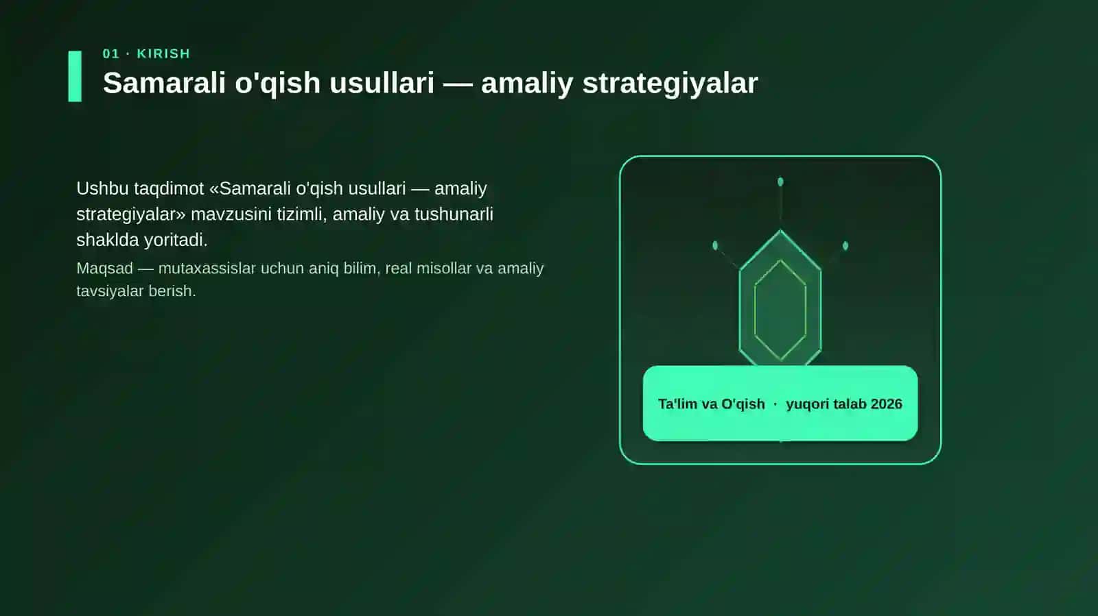 Samarali o'qish usullari — amaliy strategiyalar 3
