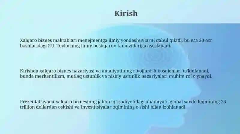 Xalqaro biznes maktablari va boshqaruvga oid ilmiy yondashuvlar 3