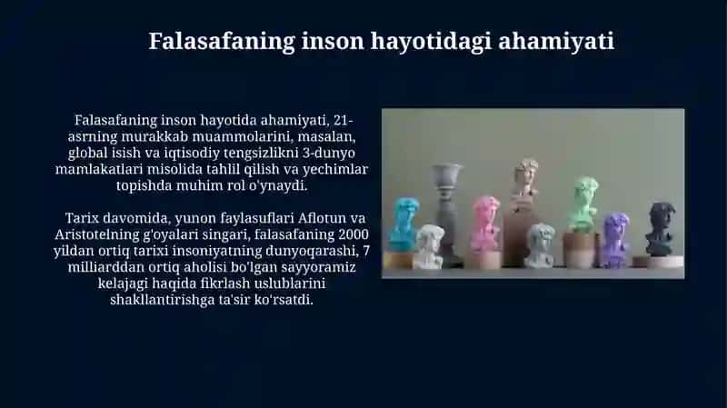 Falasafaning predmeti va jamiyatdagi roli 3