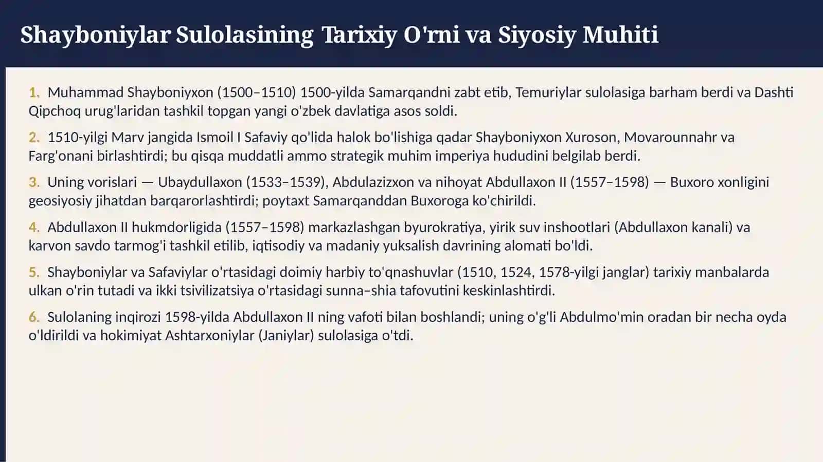 Shayboniylar Davri Tarixshunosligi 3