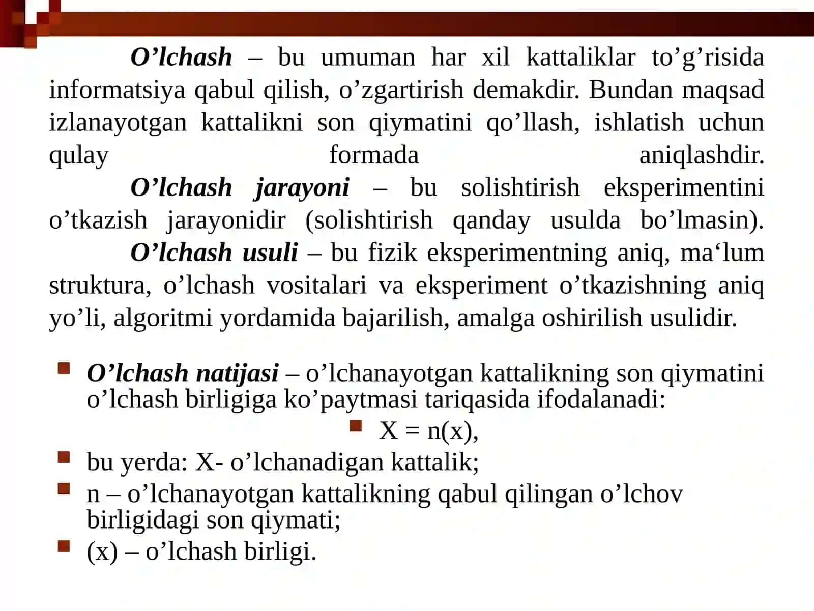 O’lchashusullarivavositalari 3