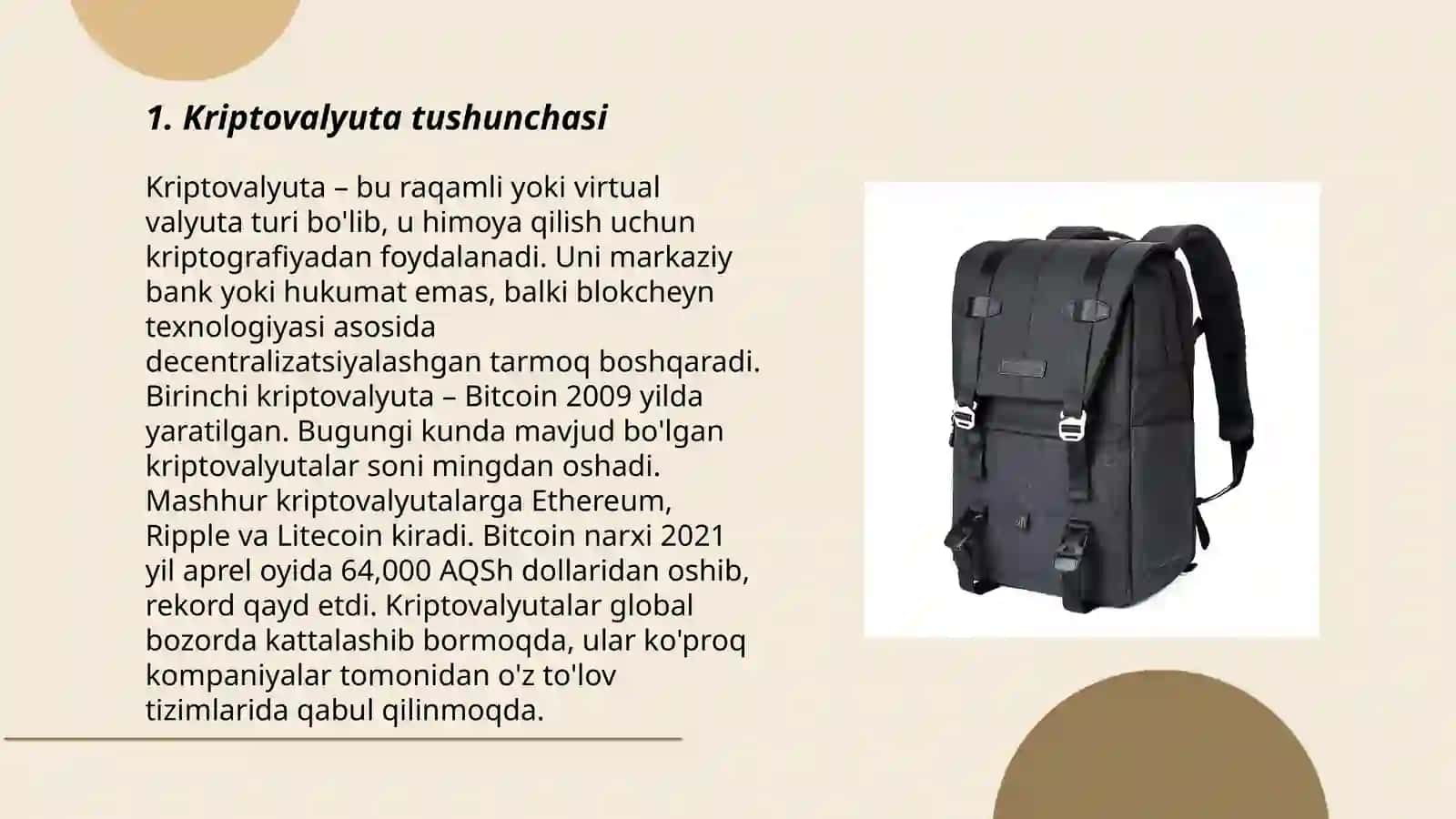 Kriptovalyuta tushunchasi. Kim tomonidan asos solingan 3